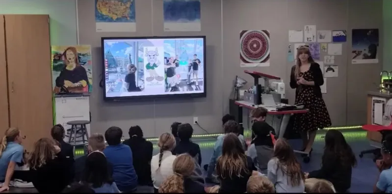 Dani teaching a class